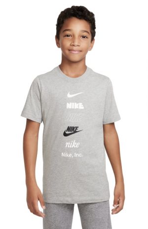 T-shirt graphique Sportswear Stacked Logo pour enfant