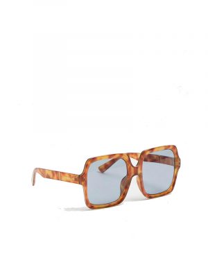 River Island Lunettes de soleil carrées Glam – Orange