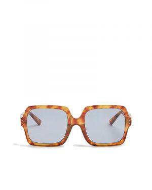 River Island Lunettes de soleil carrées Glam – Orange