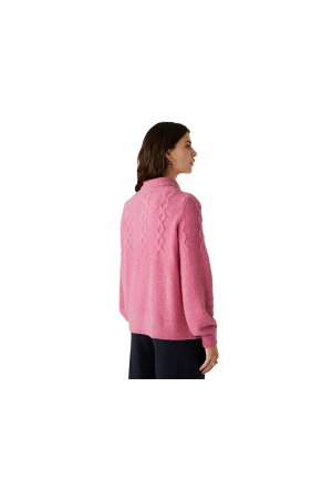 M&S Cardigan à col en tricot torsadé avec laine