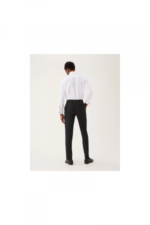 M&S Pantalon de costume noir coupe skinny stretch