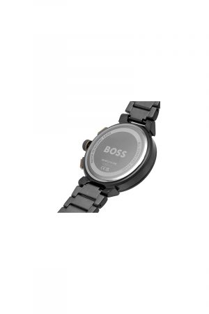 Hugo Boss One Chronographe Cadran Rouge Bracelet En Acier Inoxydable Gunmetal