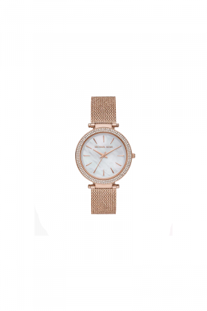 Michael Kors Cadran en nacre en or rose avec bracelet en maille