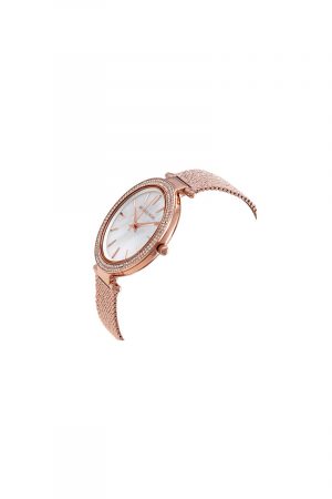 Michael Kors Cadran en nacre en or rose avec bracelet en maille