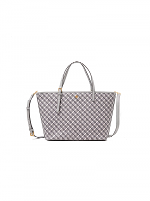 Tory burch sac tote burch geo monogram gris