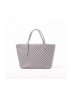 Tory burch sac tote burch geo monogram gris