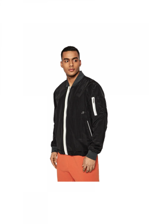 Nike Bomber Jacket Sportswear Essentials Noir Blanc