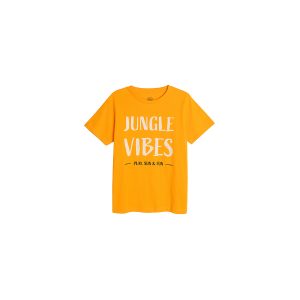 Cool Club Blouse jaune à manches courtes avec imprimé JUNGLE VIBES