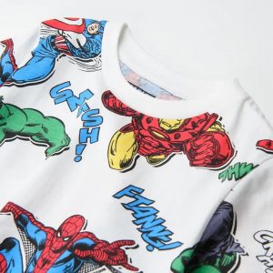 Cool Club, T-shirt garçon, blanc, Marvel Super Heroes