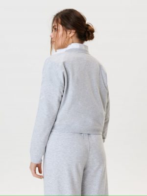 Sinsay Sweat-shirt oversize avec bordures côtelées