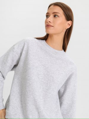 Sinsay Sweatshirt with ribbed edges