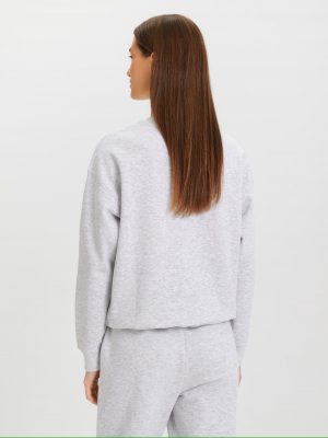 Sinsay Sweatshirt with ribbed edges