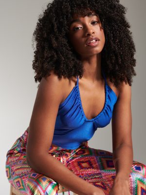 Sinsay Crop top avec détail noué