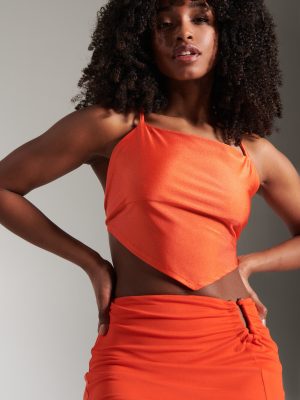 Sinsay Crop top avec détail noué